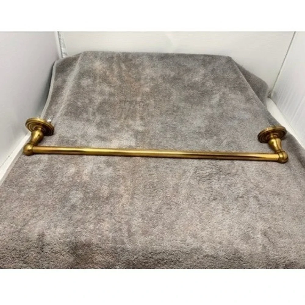 Vintage Brass Towel Bar 25
